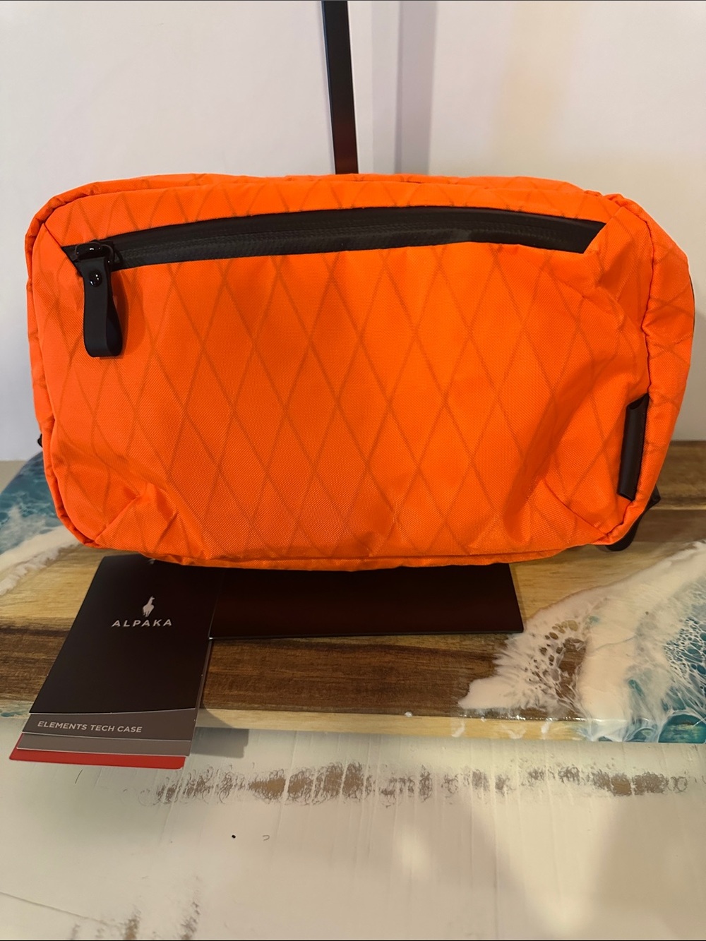 Alpaka Orange Elements Tech Case - Men's Toiletry & Tech Organizer